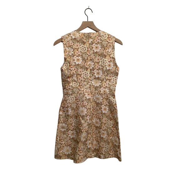 ZIMMERMANN Zippy Lace Up Short Dress in Wallpaper Floral Size 1 - Picture 5 of 5